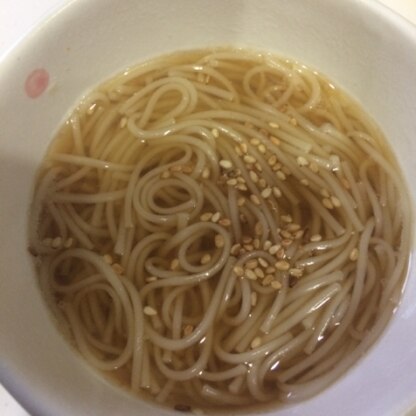 my朝ごはん。味噌汁作る元気なくてにゅうめんに꒰ ♡´∀`♡ ꒱寒き時はあったかいもの食べないとね♡いただきまーす‼︎